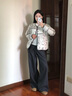 NEPA耐葩戶(hù)外25秋冬新品女士棉服無(wú)領(lǐng)可雙面穿著(zhù)保暖7L60960 B09深/灰色 XS 160/84A （090） 曬單實(shí)拍圖