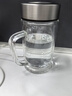 京東京造 茶杯 雙層玻璃茶水分離泡茶咖啡杯子帶把手大容量500ml 曬單實(shí)拍圖
