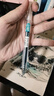 得力（deli）速干按動(dòng)中性筆 雙球珠ST筆頭 0.5mm學(xué)生中性筆刷題筆考試筆 雙核芯黑色5支/盒S08-E5 曬單實(shí)拍圖