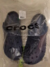 卡駱馳（CROCS）洞洞鞋貝雅男鞋女鞋輕便耐磨一腳蹬拖鞋休閑鞋|10126 黑色-001 37 /38(230mm) 曬單實(shí)拍圖