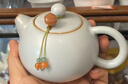 青澹汝窯茶具可大號泡茶壺好物天青色景德鎮(zhèn)陶瓷手工西施壺 西施壺 不開片慈字底款 200ml 天青色 曬單實拍圖