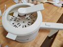 美的（Midea）電煮鍋 小電鍋 電蒸鍋 長(cháng)柄 宿舍小鍋 多功能輔食鍋 學(xué)生宿舍泡面XZE2017 1.6L配蒸籠【國家補貼】 曬單實(shí)拍圖