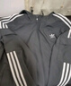 adidas經(jīng)典三條紋運動(dòng)連帽夾克外套男女秋季阿迪達斯三葉草 黑色   XS 曬單實(shí)拍圖