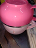 國風(fēng)316不銹鋼飯碗小學(xué)生飯盒泡面碗食堂打飯專用碗兒童飯盒免費刻字 粉色小號+保溫袋+304小熊餐具 曬單實拍圖