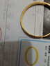 奢名紀(jì)碎冰冰黃金手鐲999足金包銀碎碎冰金手鐲女友媽媽母親情人節(jié)禮物 碎碎冰金包銀手鐲54-60#圈口 包金約1.3克總重約29克 曬單實拍圖