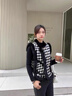 矜持范馬甲女小香風(fēng)千鳥(niǎo)格馬甲女2025秋冬新款加絨保暖百女士馬甲 黑色j加絨  加厚 M 105-125斤 曬單實(shí)拍圖