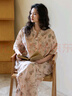 族瑪士2025新款夏季睡衣女短袖長(cháng)褲法式純棉寬松大碼好看家居服套裝夏天 S85239#中袖長(cháng)褲-米拉蕾童話(huà) M 【100-120斤】胸前有內襯 曬單實(shí)拍圖