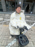 夢(mèng)多福 電動(dòng)車擋風(fēng)被秋冬季加厚加絨親子防風(fēng)被摩托車罩護(hù)膝防水擋風(fēng)衣 米色加厚絨丨加寬側(cè)翼+護(hù)脖+護(hù)肩 曬單實(shí)拍圖