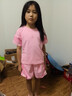 女童速干運動(dòng)套裝夏季2025新款洋氣大兒童學(xué)生短袖短褲夏天兩件套 QY-1050【粉色套裝】 140 曬單實(shí)拍圖