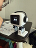 emo寵物機器人AI版桌面ESP32-S3智能互動(dòng)聊天跳舞aibi口袋機器人 AI版EMO機器人(成品)-白黑配色 曬單實(shí)拍圖