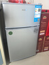 奧克斯小冰箱家用小型迷你冷藏冷凍兩用出租房宿舍用節能省電寢室辦公室電冰箱 【熱賣(mài)款 升級凈化去味】22A126DW銀 曬單實(shí)拍圖