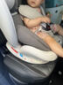 貝倍適兒童安全座椅汽車通用0-4-12歲寶寶嬰兒旋轉(zhuǎn)車載isofix便攜坐椅 尊享灰（硬接口+上拉帶+側(cè)防） 曬單實(shí)拍圖