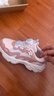 特步（XTEP）兒童花瓣鞋2.0女童輕盈防水防風(fēng)革面旋轉扣休閑鞋純凈粉/顆粒粉33 曬單實(shí)拍圖