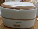 志高（CHIGO）電熱飯盒加熱飯盒 2L可插電上班族加熱便攜式保溫便當盒熱飯神器 【配4個(gè)304鋼碗】QF-FH05雙層 曬單實(shí)拍圖