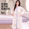 婧麒待產(chǎn)裙 月子服春秋純棉孕婦睡衣裙產(chǎn)后哺乳喂奶外穿產(chǎn)檢服帶胸墊 V領(lǐng)星寶【春秋款】Jyz182468 L 曬單實(shí)拍圖