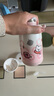 babycare西高地保溫杯學(xué)飲兒童寶寶學(xué)生上學(xué)水壺吸管直飲杯外出6月+-大粉 曬單實(shí)拍圖