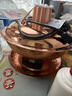 炊老爺 銅火鍋碳電兩用純紫銅老式插電木炭銅鍋火鍋鴛鴦銅鍋具涮肉暖鍋 38CM遙控雙味鍋【10+人】 曬單實(shí)拍圖
