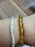 中國黃金（CHINA GOLD）珍珠手鏈女碎銀子手鏈輕奢碎銀幾兩生日禮物送女友老婆教師節禮物 [店長(cháng)主推]s925珍珠碎銀子手鏈【品牌禮盒】 曬單實(shí)拍圖