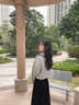 SNYDER WEAR衛(wèi)衣女韓版簡(jiǎn)約風(fēng)圓領(lǐng)衛(wèi)衣女薄款閨蜜裝寬松百搭休閑無(wú)帽外套上衣 白色 M 建議95斤以內(nèi) 曬單實(shí)拍圖