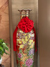 青葦 大紅花球結(jié)婚開業(yè)綢帶花球婚車裝飾剪彩退伍大紅花35cm4米飄帶 曬單實拍圖