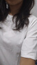 允橘白色短袖女純棉t恤新款2025年上衣體恤顯瘦遮肚子寬松學生女裝 圓領寬松白色短袖 均碼 【建議80-120斤】 曬單實拍圖