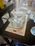 益茶福全自動(dòng)上水電熱水壺底部上水嵌入式茶臺(tái)功夫茶燒水壺飲水燒水一體機(jī)抽水玻璃煮茶壺保溫泡茶壺 SQ-008金色玻璃套裝 1L 曬單實(shí)拍圖