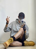 BAPE EDCV馬丁靴牛皮戶外登山鞋子情侶男女運動真皮工裝靴高幫英倫風大黃靴 金黃【二層牛皮】 42 曬單實拍圖