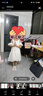 小野七天女童夏裝連衣裙2024新款夏天裙子兒童露肩公主裙小女孩夏季雪紡裙 兒童米白連衣裙 120 曬單實(shí)拍圖