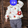 巴拉巴拉兒童羽絨服女童男童2025年冬季寶寶輕薄保暖外套上衣萌趣男寶女寶 白紅小熊薯條00366-白鴨絨 100 (充絨量32g) 曬單實拍圖