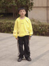 G.DUCKKIDS小黃鴨童裝男童褲子春秋薄款2025新款兒童休閑褲中大童秋裝運動(dòng)褲 黑拼灰 130 建議7~8歲【120-130cm】cm 曬單實(shí)拍圖
