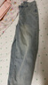 紅蜻蜓刺繡直筒闊腿牛仔褲女2025年春夏季新款女裝高腰休閑女士長(cháng)褲子女 淺藍色長(cháng)褲- 常規 L 曬單實(shí)拍圖