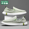 木林森（MULINSEN）【精選布鞋】大碼懶人鞋一腳蹬老北京布鞋男款帆布鞋駕車(chē)休閑鞋 草綠(DP-2105) 40 曬單實(shí)拍圖