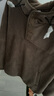 森馬（Semir）森馬衛衣男冬搖粒絨半開(kāi)襟連帽情侶裝上衣中性百搭 軍綠40635 M 曬單實(shí)拍圖