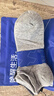海瀾之家男士襪子男短筒純棉100%棉抗菌消臭抗起球運動休閑短船襪6雙裝 曬單實拍圖