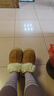 水星家紡棉拖鞋男士秋冬季厚底保暖家居室內情侶毛絨拖鞋男冬天居家棉鞋女 冬日戀語(yǔ)情侶家居鞋·京(棕色) 40-41 曬單實(shí)拍圖