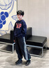 Gap【大小童同款】男女童2025秋季新款logo抓絨衛(wèi)衣兒童裝829305 海軍藍(lán) 140 /68(10-11歲) 曬單實拍圖