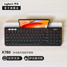 羅技（Logitech）時(shí)尚系列K780無(wú)線(xiàn)藍牙鍵盤(pán) 辦公鍵盤(pán) 手機Mac 平板iPad鍵盤(pán)雙模 筆記本電腦鍵盤(pán)薄膜 帶支架多設備 K780黑色 曬單實(shí)拍圖