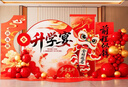 璽飛升學(xué)宴布置酒店場(chǎng)景裝飾金榜題名中高考大學(xué)謝師宴kt板氣球背景墻 定制款/升學(xué)宴場(chǎng)景布置裝飾 【下單立發(fā)-無(wú)色差】 曬單實(shí)拍圖