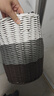 優(yōu)勤（YOUQIN） 臟衣籃仿藤編臟衣簍臟衣服收納筐家用衣簍放衣框衣物收納神器 灰色漸變-高34cm 曬單實(shí)拍圖