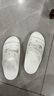 crocs卡駱馳拖鞋輕便耐磨貝雅涼鞋男女同款透氣休閑鞋|207627 白色-100 37 /38(230mm) 曬單實(shí)拍圖