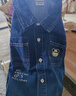 巴拉巴拉童裝兒童短袖襯衫純棉牛仔外套男童夏裝寬松上衣印花潮流 牛仔中藍88201 120 曬單實(shí)拍圖