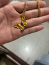 曼卡龍黃金吊墜螢火蝶夢(mèng)-吊墜足金蝴蝶吊墜珠寶首飾精品禮物送女友 螢火蝶夢(mèng)-單吊墜 3.13g 曬單實(shí)拍圖