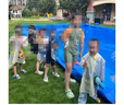 牧萌兒童雨衣男童女童防水全身雨披幼兒園小學(xué)生雨具 黃色小恐龍 S 曬單實(shí)拍圖
