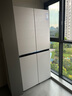 美的（Midea）首創(chuàng)45cm超薄嵌入餐邊柜家用客廳冰箱左餐右廚大容量底部散熱十字四開門國家補貼BCD-427WUSGPZM 曬單實拍圖