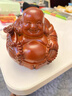 木雕彌勒佛像擺件花梨木實(shí)木雕刻車(chē)載客廳玄關(guān)桌面裝飾品工藝禮品 花梨木彌勒笑佛 高14cm 曬單實(shí)拍圖
