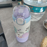 小茶日記學(xué)生兒童保溫杯大容量高顏值便攜卡通不銹鋼水杯家用杯子 可愛(ài)大爆炸保溫杯 紫色 500ml 曬單實(shí)拍圖
