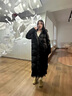 樂(lè )町長(cháng)款面包羽絨服女20保暖柔軟加厚羽絨御寒外套 黑色（現貨） L 曬單實(shí)拍圖
