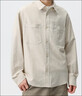 布衣傳說(shuō)高級感亞麻長(cháng)袖襯衫男士寬松百搭棉麻休閑純色襯衣外套潮 米杏 2XL 曬單實(shí)拍圖