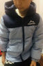 雪中飛【雙面穿】?jī)和鸾q服冬新款男女童保暖加厚面包服外套 新霧藍(lán) 150 曬單實(shí)拍圖