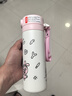 富光智能指紋杯解鎖密碼兒童保溫杯316L學(xué)生兒童吸管水杯子480ml 曬單實(shí)拍圖